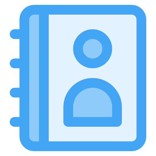 contactboek Generic Blue icoon