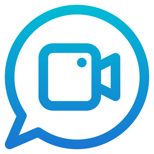 chat de video Generic Gradient icono