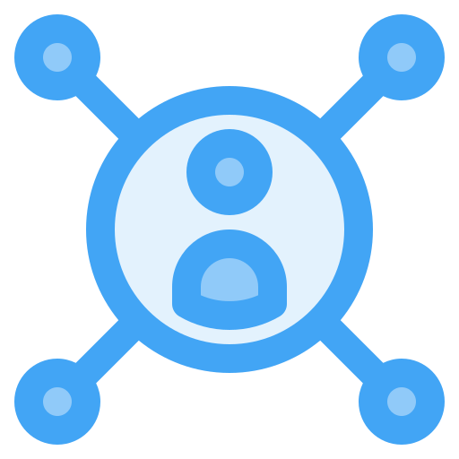 소셜 네트워크 Generic Blue icon