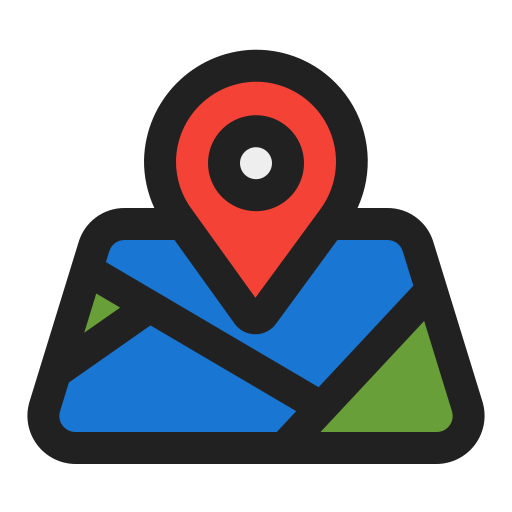 Maps Generic Outline Color icon