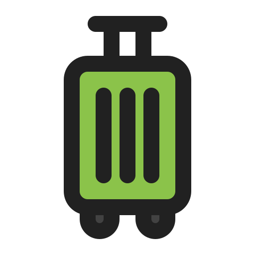 equipaje de viaje Generic Outline Color icono