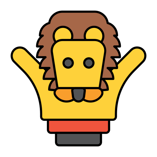Lion Generic Thin Outline Color icon