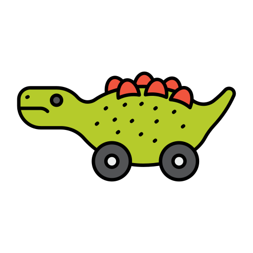 dinosaurio Generic Thin Outline Color icono