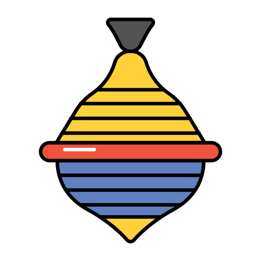 Spinning top Generic Thin Outline Color icon