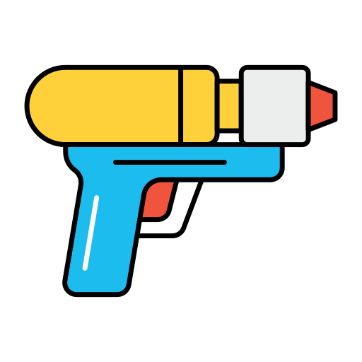 Водяной пистолет Generic Thin Outline Color иконка