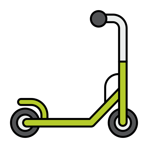 Kick scooter Generic Thin Outline Color icon