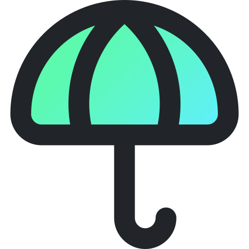ombrello Generic Outline Gradient icona