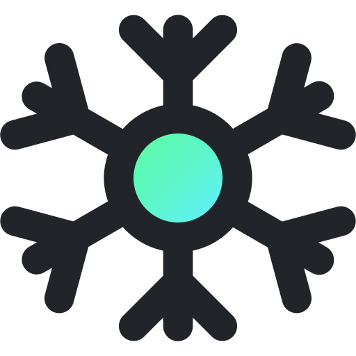 copo de nieve Generic Outline Gradient icono