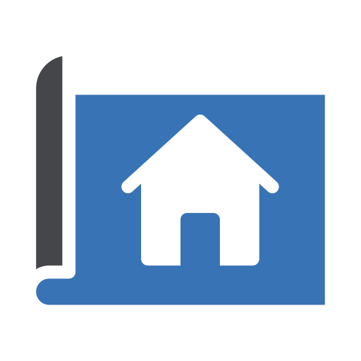 House plan Vector Stall Flat icon