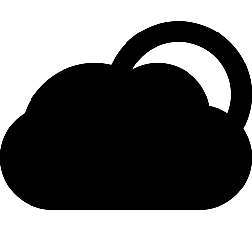 pochmurny dzień Generic Glyph ikona