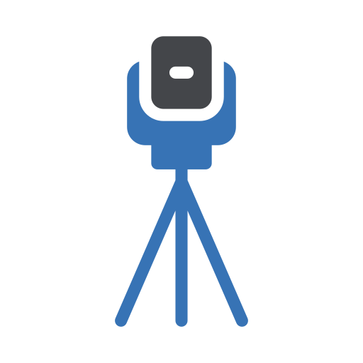 kamera wideo Vector Stall Flat ikona