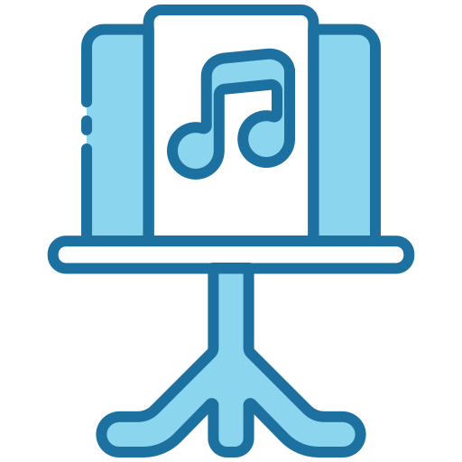 Music stand Generic Blue icon
