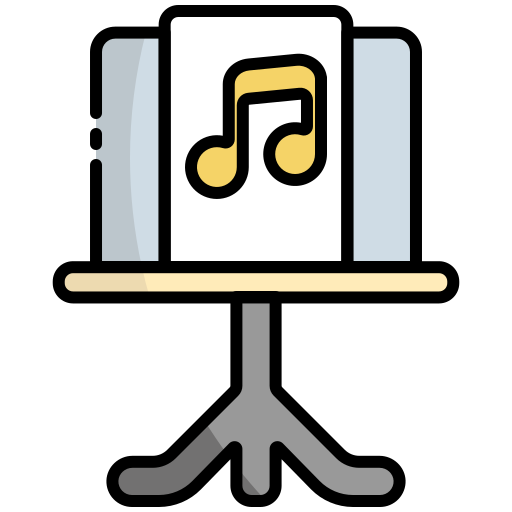 Music stand Generic Outline Color icon