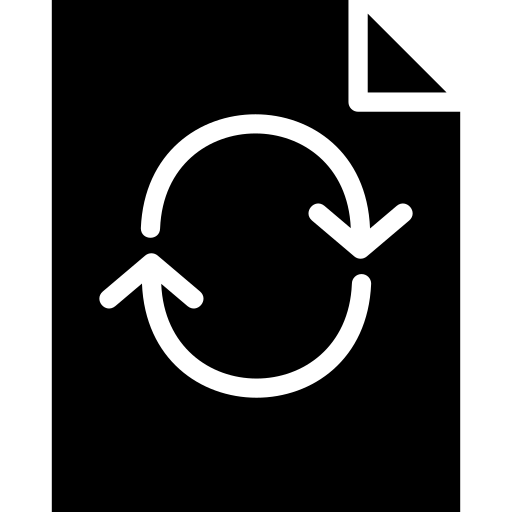 synchroniser Generic Glyph Icône