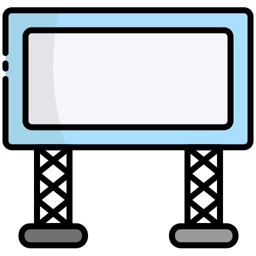 Big screen Generic Outline Color icon