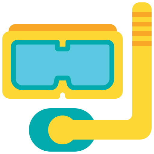 duikbril Generic Flat icoon