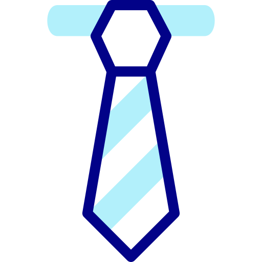 Tie Detailed Mixed Lineal color icon