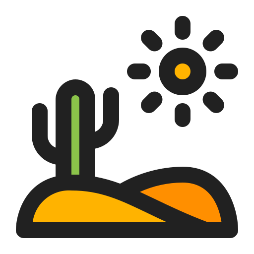 사막 Generic Outline Color icon