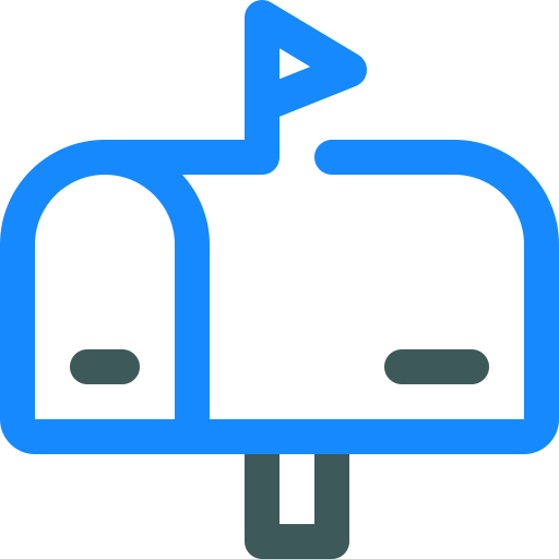 Mailbox Generic Blue icon