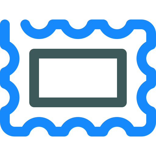 우표 Generic Blue icon