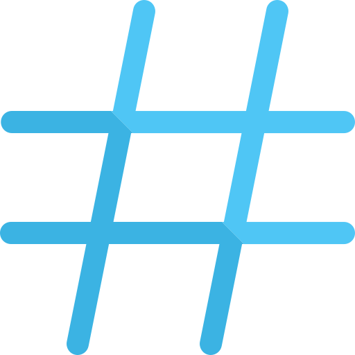 hashtag Generic Flat ikona