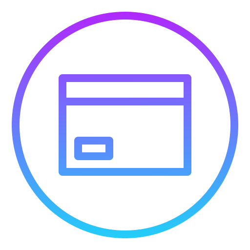 carta di credito Generic Gradient icona