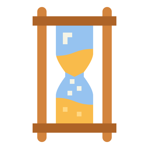 Hourglass Smalllikeart Flat icon