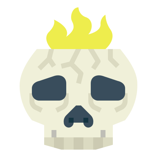cráneo Smalllikeart Flat icono