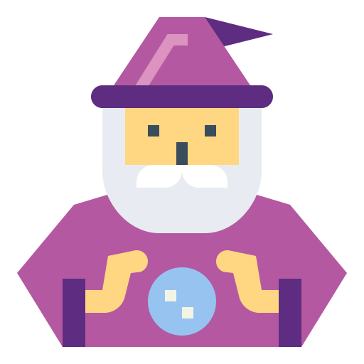 Wizard Smalllikeart Flat icon