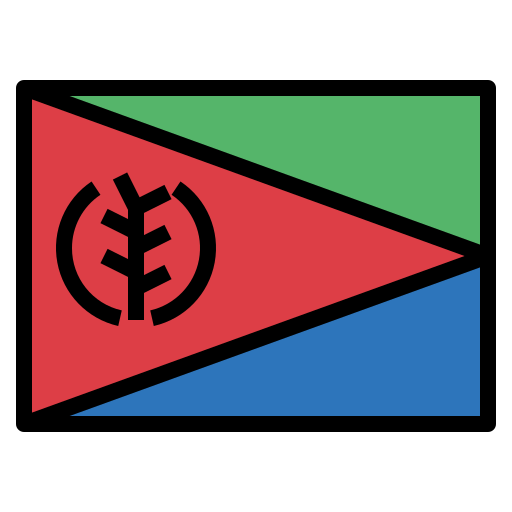 Eritrea Smalllikeart Lineal Color icon