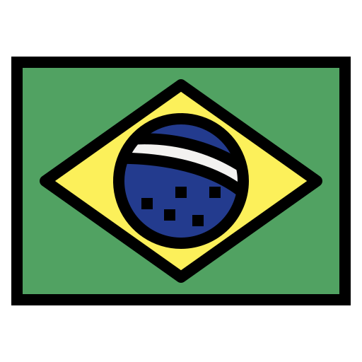 brazylia Smalllikeart Lineal Color ikona