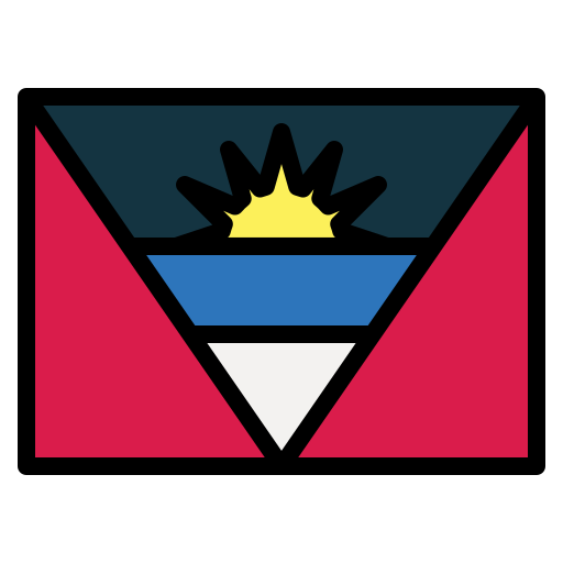 antigua e barbuda Smalllikeart Lineal Color icona