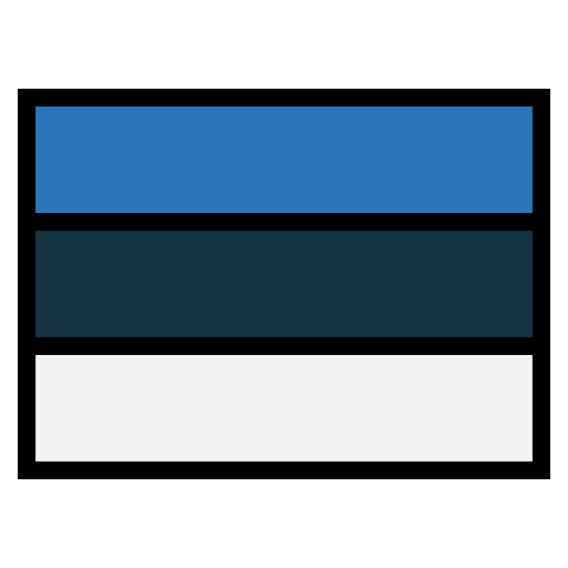 estonia Smalllikeart Lineal Color ikona