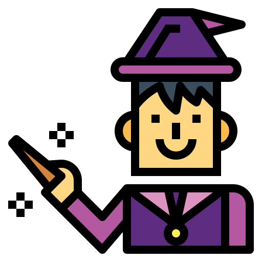 Wizard Smalllikeart Lineal Color icon