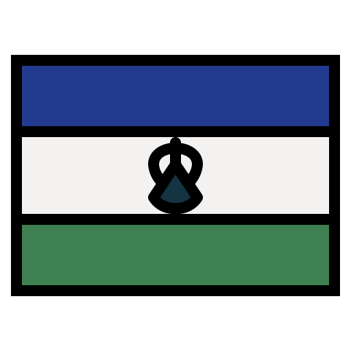 Lesotho Smalllikeart Lineal Color icon