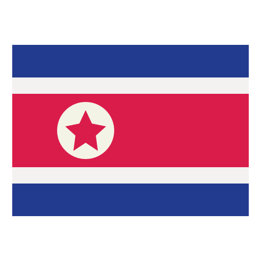North korea Smalllikeart Flat icon