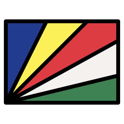 seychellen Smalllikeart Lineal Color icoon