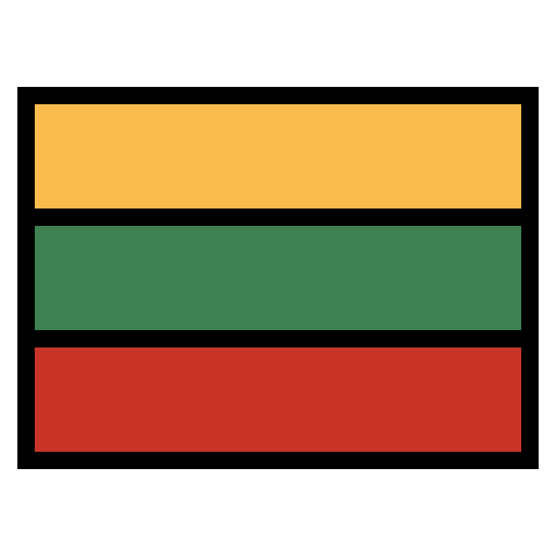 lituania Smalllikeart Lineal Color icona