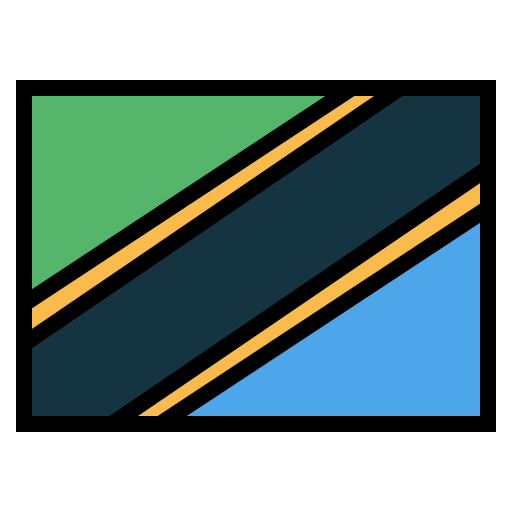 タンザニア Smalllikeart Lineal Color icon