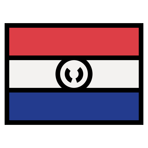 Paraguay Smalllikeart Lineal Color icon