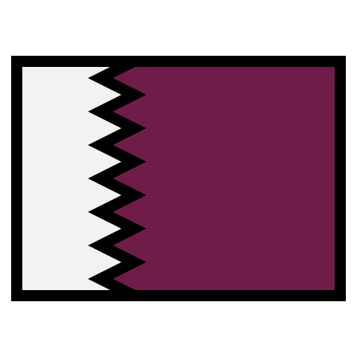 カタール Smalllikeart Lineal Color icon