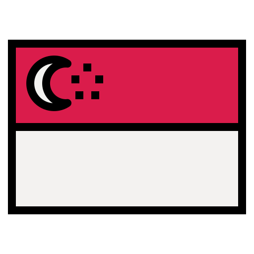 singapur Smalllikeart Lineal Color ikona