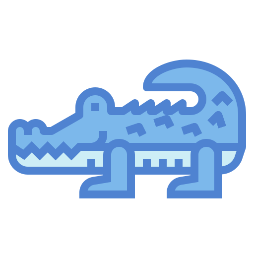 krokodyl Monochrome Blue ikona