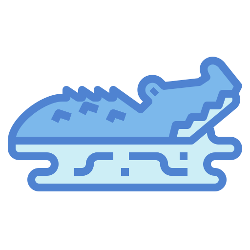 krokodyl Monochrome Blue ikona