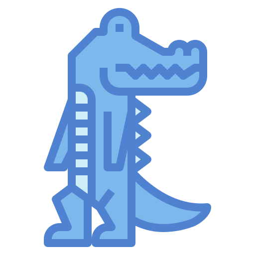 Крокодил Monochrome Blue иконка
