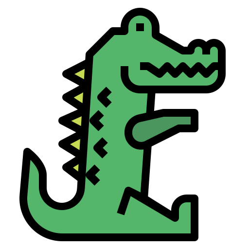 krokodil Smalllikeart Lineal Color icon