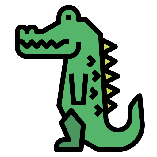 crocodile Smalllikeart Lineal Color Icône