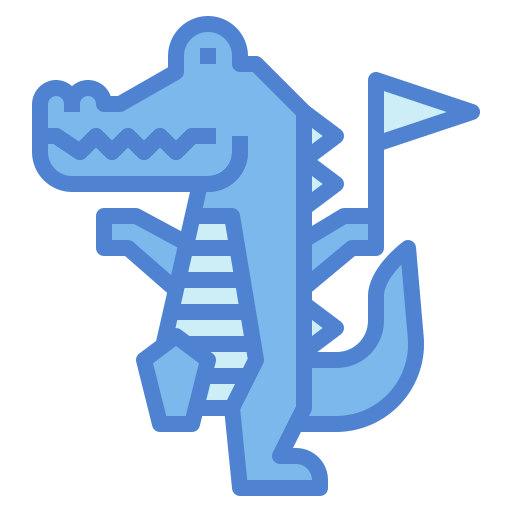 krokodil Monochrome Blue icon