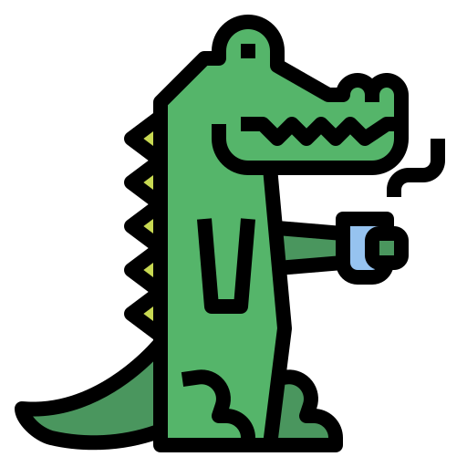 Crocodile Smalllikeart Lineal Color icon