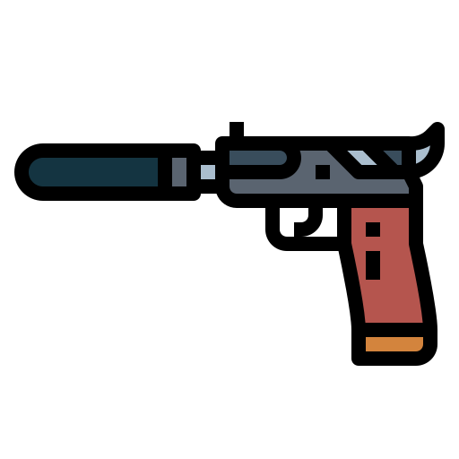 pistole Smalllikeart Lineal Color icon